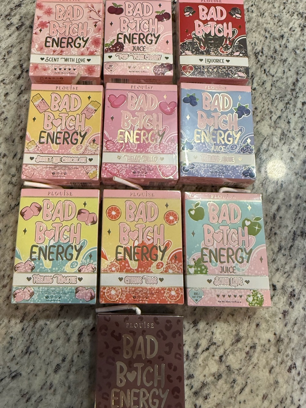 P. Louise Bad B*tch Energy Juice Box Lip Care LOT OF (10) NEW & UNOPENED.